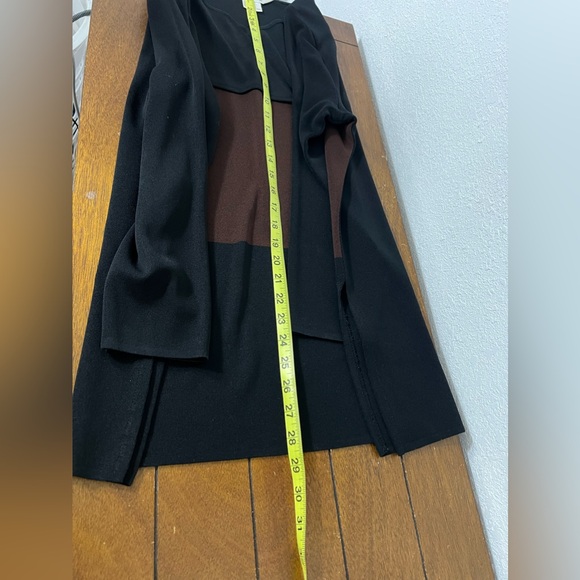 Exclusively Misook Black Brown Colorblock Long Sleeve‎ size XL - Picture 9 of 12